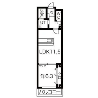 アクアフォレスト【3階】の間取り