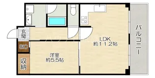大阪府大阪市都島区都島南通2【マンション】の間取り