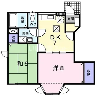 兵庫県加古川市東神吉町西井ノ口【アパート】の間取り