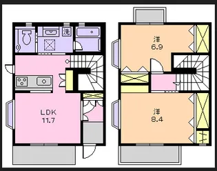 メゾネット静【1階】の間取り