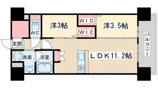 アーバネックス中崎町2【6階】の間取り