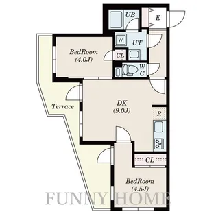 ゲートマークス三軒茶屋【1階】の間取り