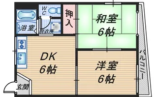 クローバーハイツ【1階】の間取り