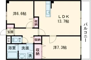 新潟県新潟市西区寺尾西5【マンション】の間取り
