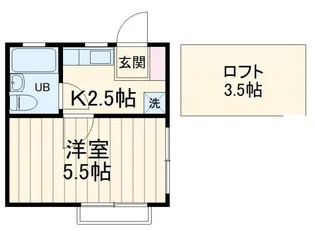 リバージュ日吉【2階】の間取り