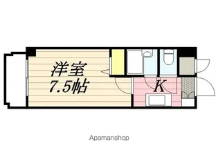 1Kの間取り画像