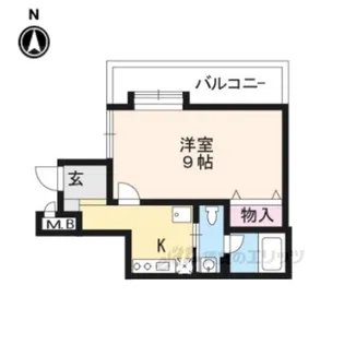 1Kの間取り画像