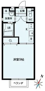 レーヴ【1階】の間取り