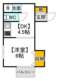 大西コーポ【2階】の間取り