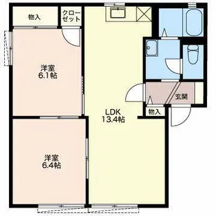 サンライズ日南 B【2階】の間取り