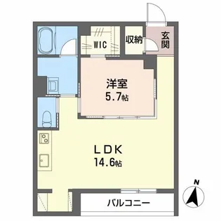 LUANA KAMISUGI【3階】の間取り