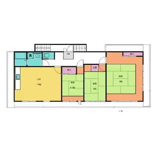 大川マンション【2階】の間取り