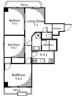 東京都新宿区西新宿4【マンション】の間取り