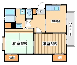 コーポハイネスE【2階】の間取り
