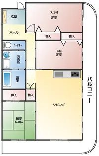 ソワサントUTR II【1階】の間取り