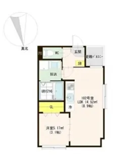 アストレア長町【1階】の間取り