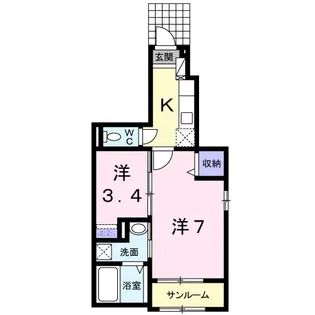 オレガノ【1階】の間取り