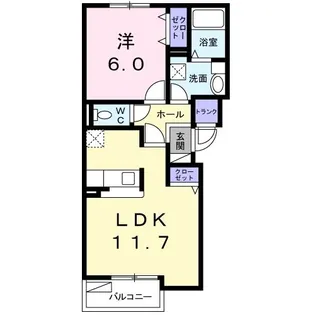 フェデ エリシオン【1階】の間取り