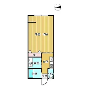 1Kの間取り画像