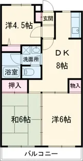 コートグレイスエクセレント【4階】の間取り