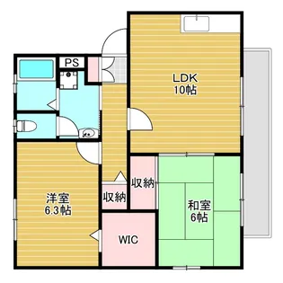 クレールヴィラ箕面【2階】の間取り