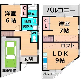 大阪府大阪市鶴見区今津北4【一戸建】の間取り