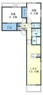 BLISS丸山台【2階】の間取り