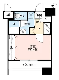 ラ・メゾンドサヴォイ【9階】の間取り