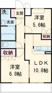 バルザック【1階】の間取り