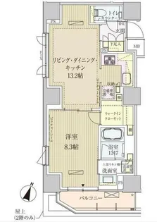 東京都港区赤坂3【マンション】の間取り