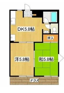 コーポ皆川【2階】の間取り