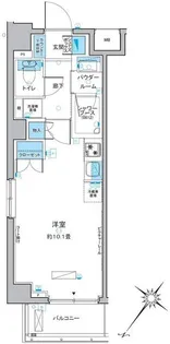 東京都杉並区和田2【マンション】の間取り