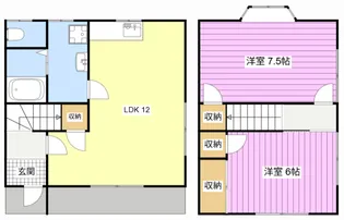 静岡県浜松市中央区三島町【一戸建】の間取り
