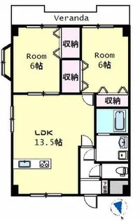 ドエル厚木【3階】の間取り
