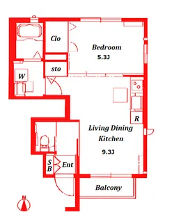 オレンジ・テラス【1階】の間取り