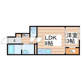 シルバーフォレスト【1階】の間取り