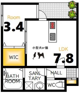 Esperanza江波【1階】の間取り