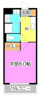東京都東久留米市中央町2【マンション】の間取り