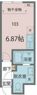 カインドネス亀有【1階】の間取り