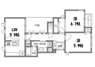 東京都渋谷区笹塚1【マンション】の間取り