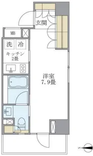 Brillia ist 白金高輪【10階】の間取り
