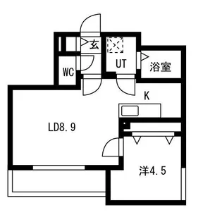 Victoire麻生(ヴィクトワール麻生)【3階】の間取り