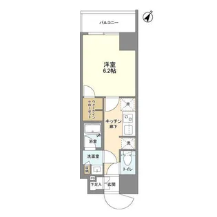 ブランシエスタ浅草千束【6階】の間取り