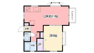 メゾン宮西【1階】の間取り