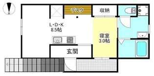 ミュール北白川【2階】の間取り