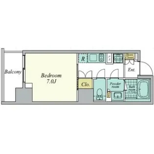 クレストコート中野【7階】の間取り