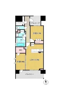 ウェリス西天満【11階】の間取り