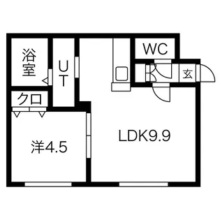 北海道札幌市西区発寒一条4【マンション】の間取り