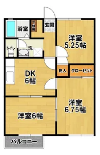 ランドスケープDEFG【1階】の間取り