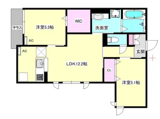 仮)D-room海老江7丁目【1階】の間取り